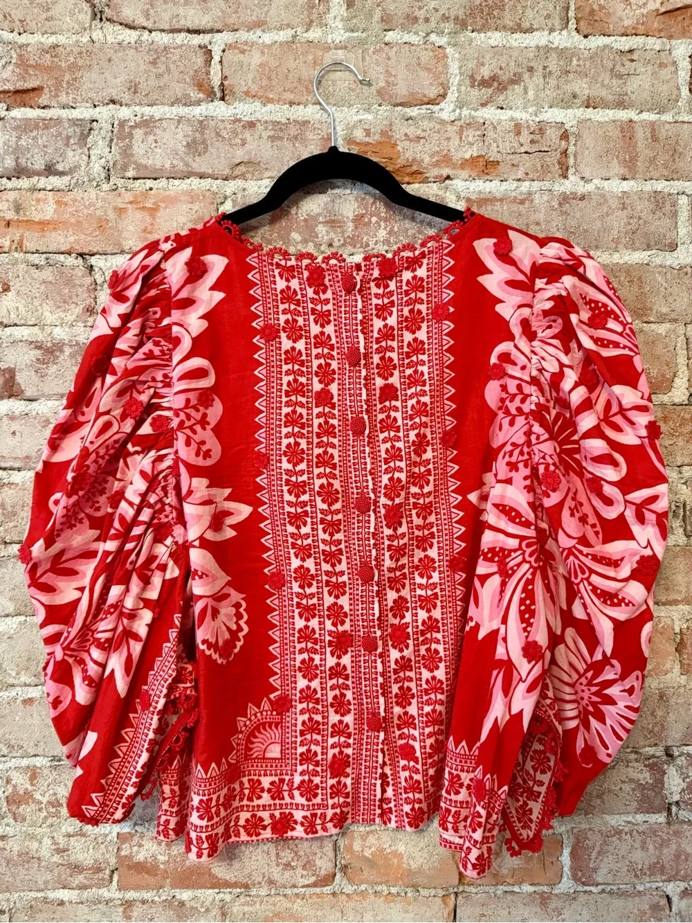 Farm Rio Flora Tapestry Blouse. Size L